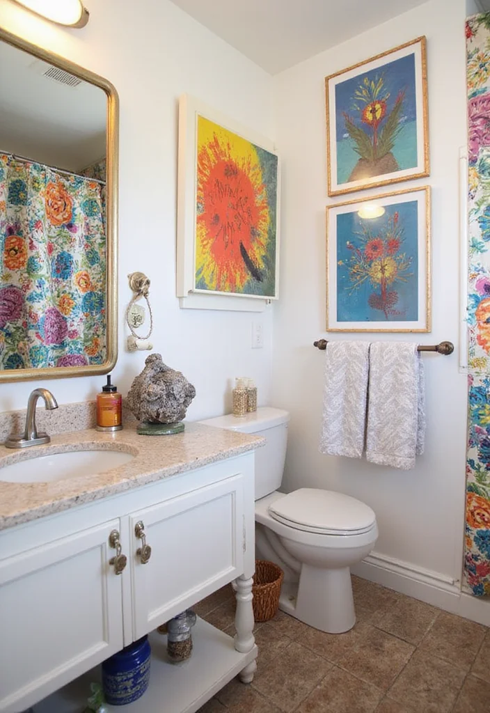 10 Guest Bathroom Ideas That Instantly Impress Visitors - 6. Artistic Expression 1