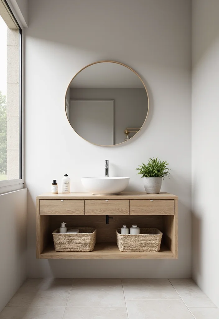 10 Insanely Clever Compact Bathroom Ideas That Will Maximize Every Inch! - 1. Floating Vanities for Space Savings 1