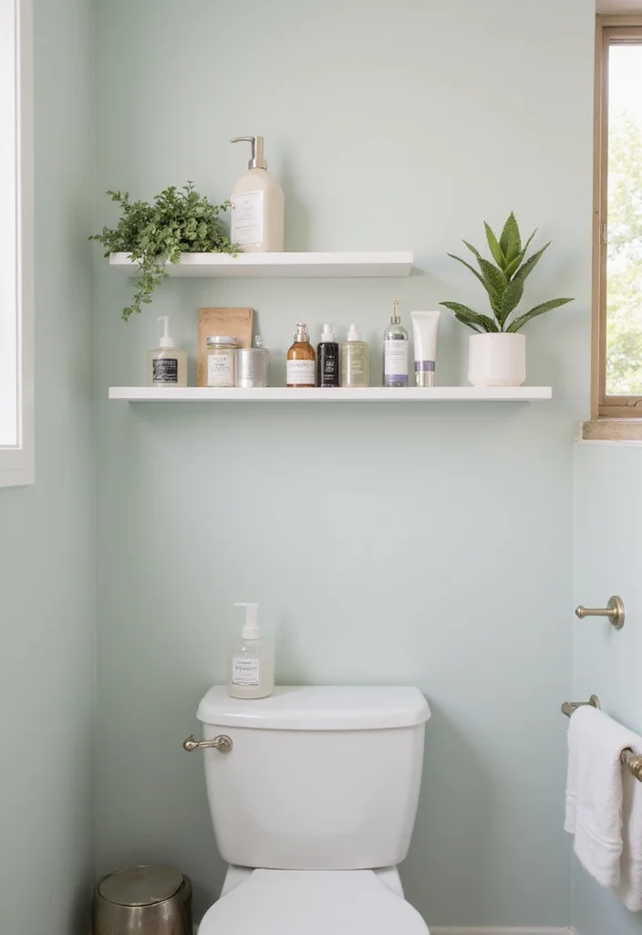 10 Insanely Clever Compact Bathroom Ideas That Will Maximize Every Inch! - 8. Wall-Mounted Toiletries Storage 1