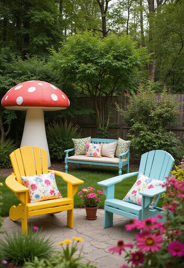 10 Whimsical Garden Ideas That Will Spark Your Imagination (You Won't Believe #10!) - 2. Quirky Garden Furniture 1