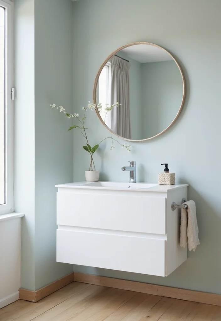 12 Space-Saving Bathroom Ideas for Small Apartments That Make Tiny Bathrooms Feel Huge - 1. Floating Vanities for an Open Look 1