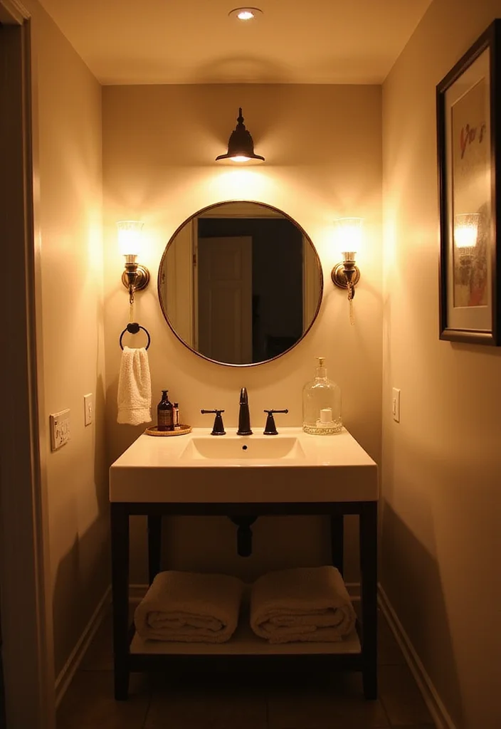 12 Space-Saving Bathroom Ideas for Small Apartments That Make Tiny Bathrooms Feel Huge - 12. Creative Lighting Options 1