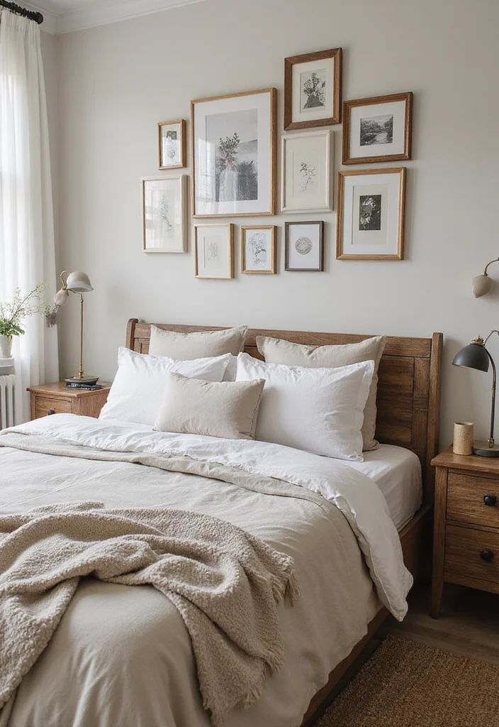 13 Bedroom Decorating Ideas That Will Transform Your Space on a Budget! - 1. Create a Gallery Wall 1