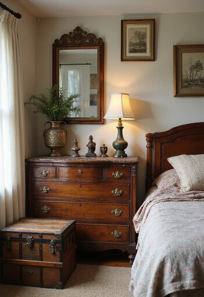 13 Bedroom Decorating Ideas That Will Transform Your Space on a Budget! - 11. Vintage Finds and Thrift Store Treasures 1