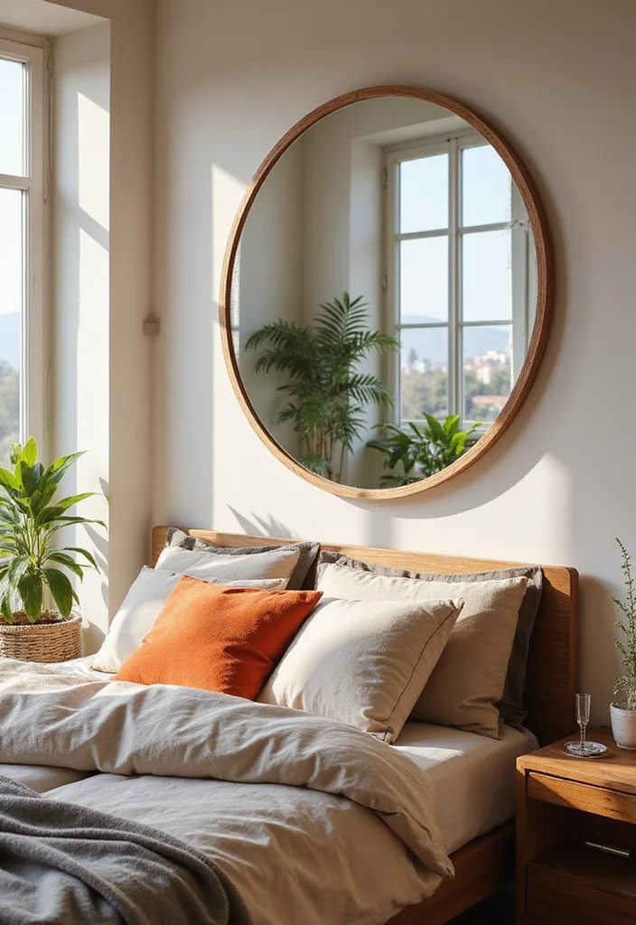 13 Bedroom Decorating Ideas That Will Transform Your Space on a Budget! - 3. Utilize Mirrors for Visual Space 1