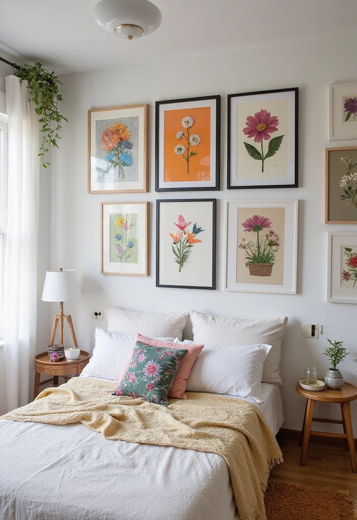 13 Bedroom Decorating Ideas That Will Transform Your Space on a Budget! - 6. DIY Wall Art 1