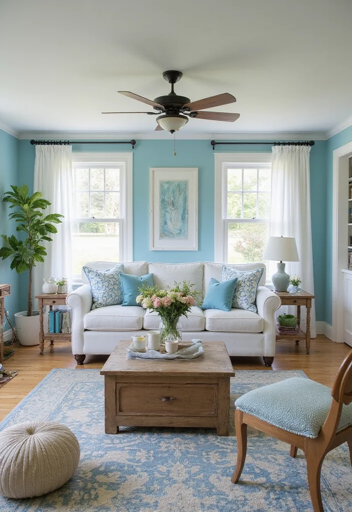 15 Cozy Living Room Ideas That'll Make You Want to Snuggle Up Right Now! - 12. Create a Seasonal Decor 1