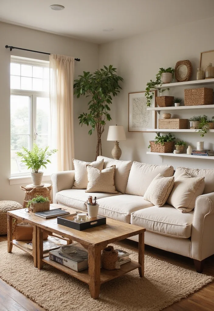 15 Cozy Living Room Ideas That'll Make You Want to Snuggle Up Right Now! - 15. Keep It Clutter-Free 1