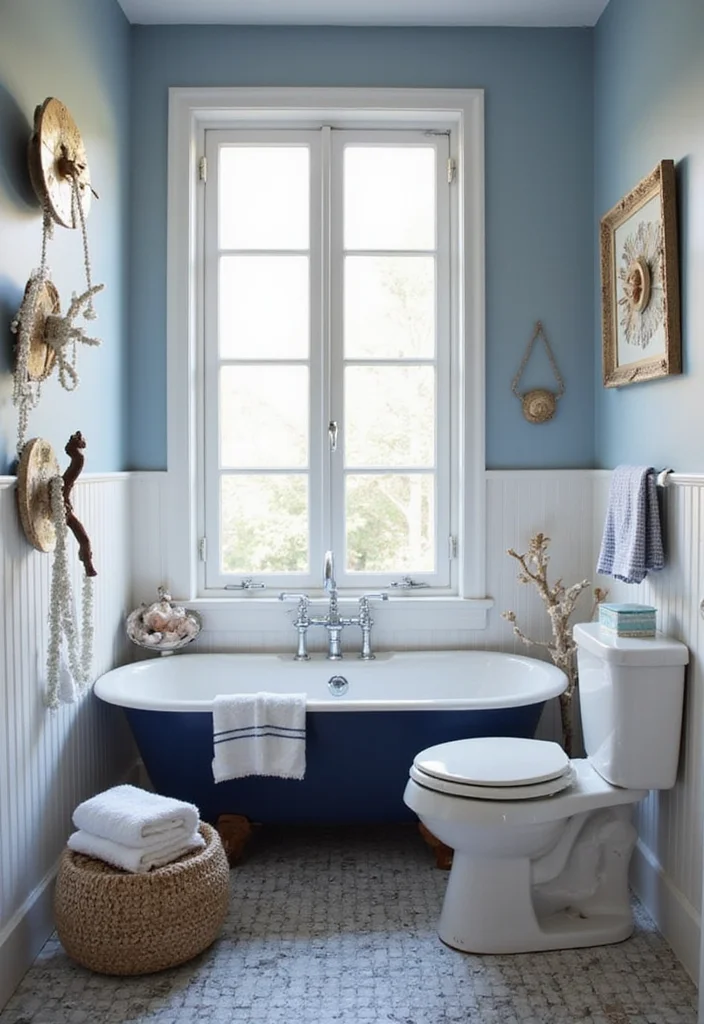 15 Stunning Apartment Bathroom Ideas That'll Transform Your Small Space Into a Spa! - 12. Nautical Themes 1
