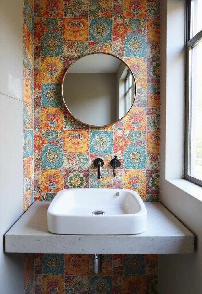 15 Stunning Apartment Bathroom Ideas That'll Transform Your Small Space Into a Spa! - 4. Statement Tiles 1