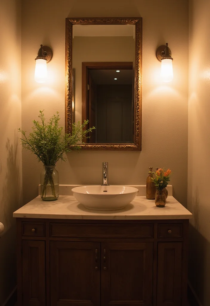 15 Stunning Apartment Bathroom Ideas That'll Transform Your Small Space Into a Spa! - 6. Beautiful Lighting Fixtures 1