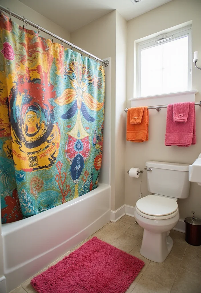 15 Stunning Apartment Bathroom Ideas That'll Transform Your Small Space Into a Spa! - 9. Bold Accents 1