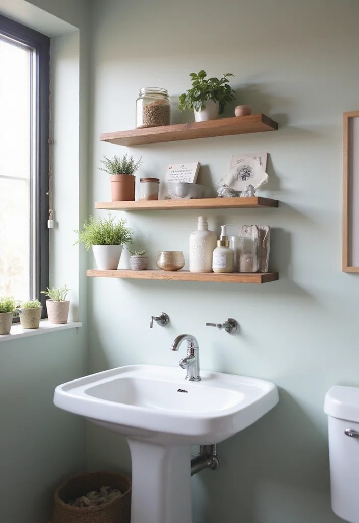 7 Small Bathroom Storage Solutions That Are Surprisingly Stylish! - 1. Floating Shelves: Elevate Your Style 1