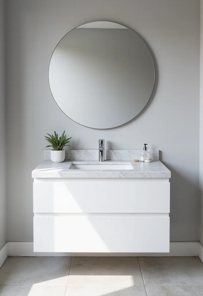 9 Modern Bathroom Vanity Ideas That Will Transform Your Space (You Won't Believe #12!) - 3. Sleek Minimalism 1