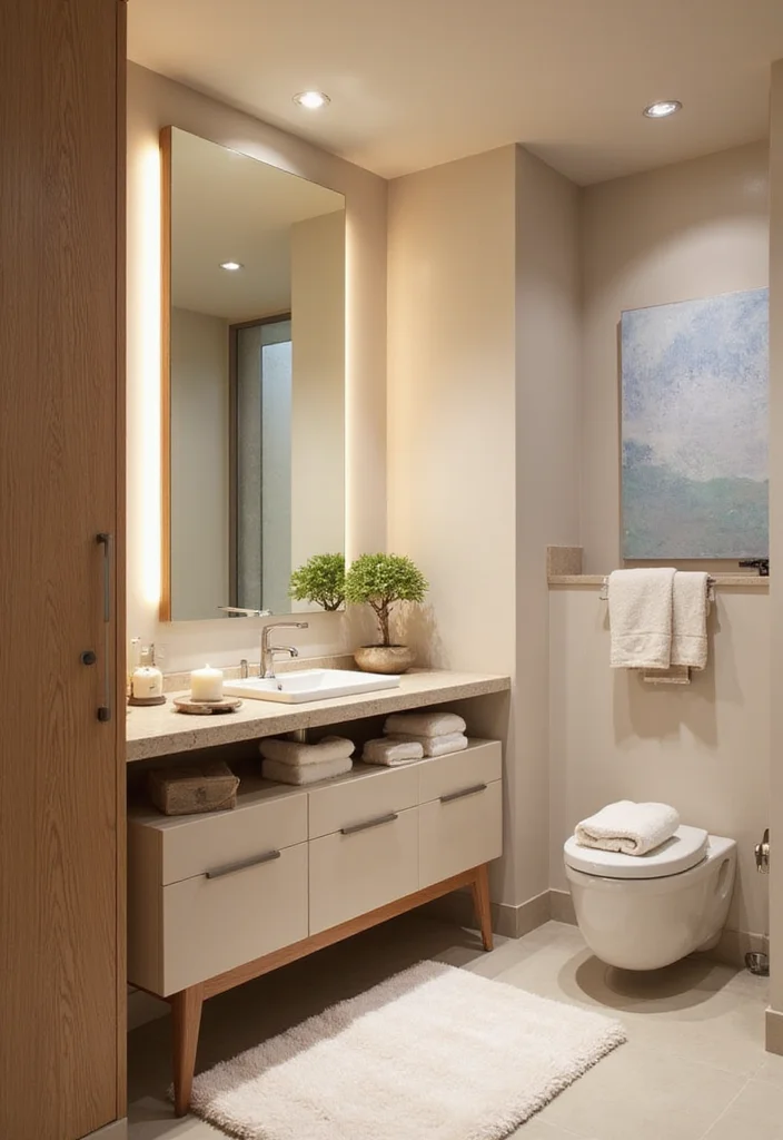 9 Modern Bathroom Vanity Ideas That Will Transform Your Space (You Won't Believe #12!) - 9. Spa-Like Retreat 1