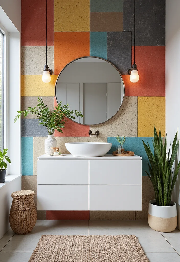 Modern Bathroom Ideas: 10 Luxury Designs You Won't Want to Miss! - 3. Bold Statement Walls 1