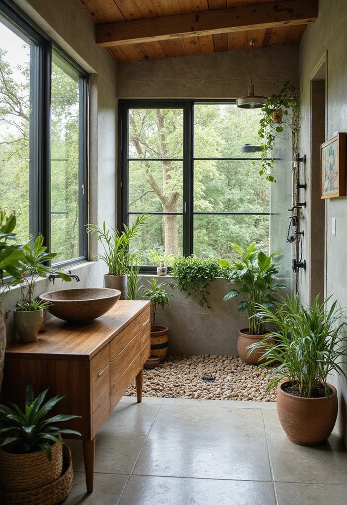 Modern Bathroom Ideas: 10 Luxury Designs You Won't Want to Miss! - 6. Organic Elements 1