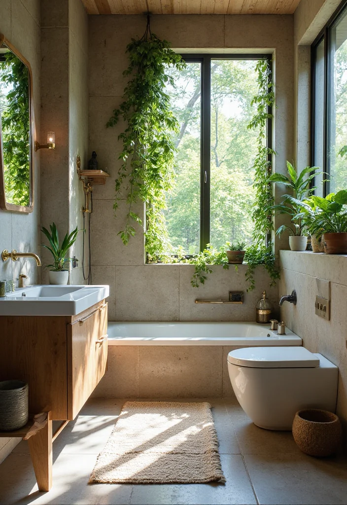 Modern Bathroom Ideas: 10 Luxury Designs You Won't Want to Miss! - 8. Eco-Friendly Designs 1