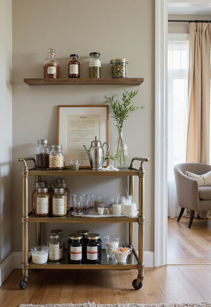 10 Ultimate DIY Home Bar Ideas That Will Impress Your Friends (You Won't Believe #4!) - 10. Classic Cocktail Station 1