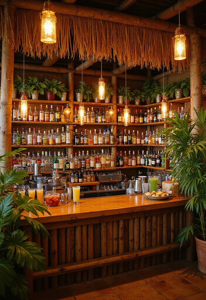 10 Ultimate DIY Home Bar Ideas That Will Impress Your Friends (You Won't Believe #4!) - 9. Fun Themed Bar Space 1