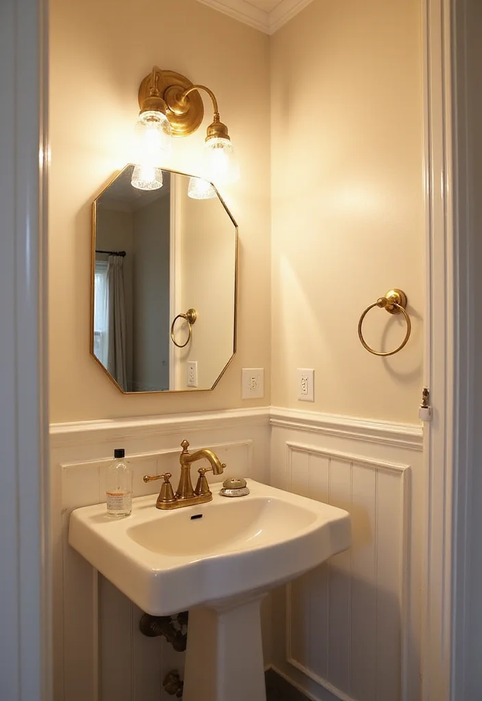 11 Bathroom Decor Ideas for Small Bathrooms That Maximize Style and Space! - 5. Statement Lighting Fixtures 1