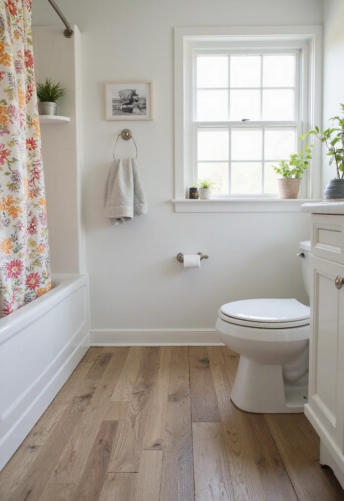 12 Renter-Friendly Bathroom Ideas That Instantly Upgrade Your Space (No Renovation) - 10. Temporary Flooring Options 1