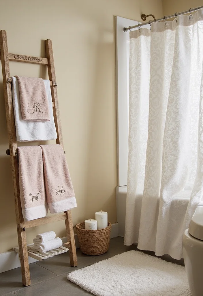 12 Renter-Friendly Bathroom Ideas That Instantly Upgrade Your Space (No Renovation) - 12. Personalized Towels and Linens 1