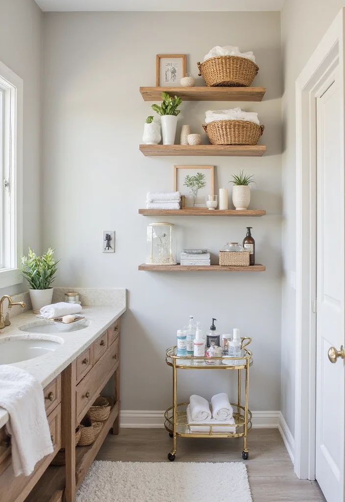 12 Renter-Friendly Bathroom Ideas That Instantly Upgrade Your Space (No Renovation) - 3. Elegant Storage Solutions 1