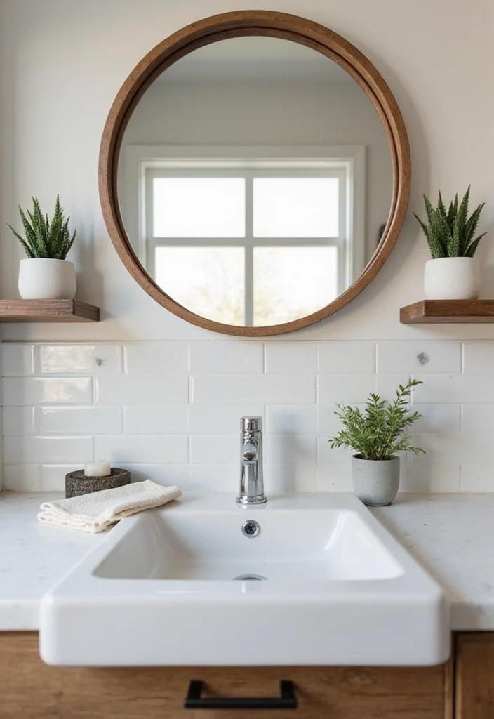 12 Renter-Friendly Bathroom Ideas That Instantly Upgrade Your Space (No Renovation) - 4. Creative Use of Mirrors 1