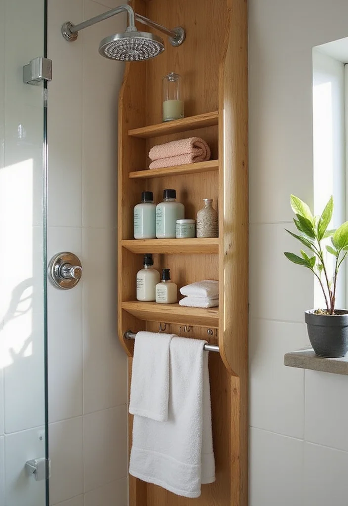 12 Renter-Friendly Bathroom Ideas That Instantly Upgrade Your Space (No Renovation) - 9. Customizable Shower Caddy 1