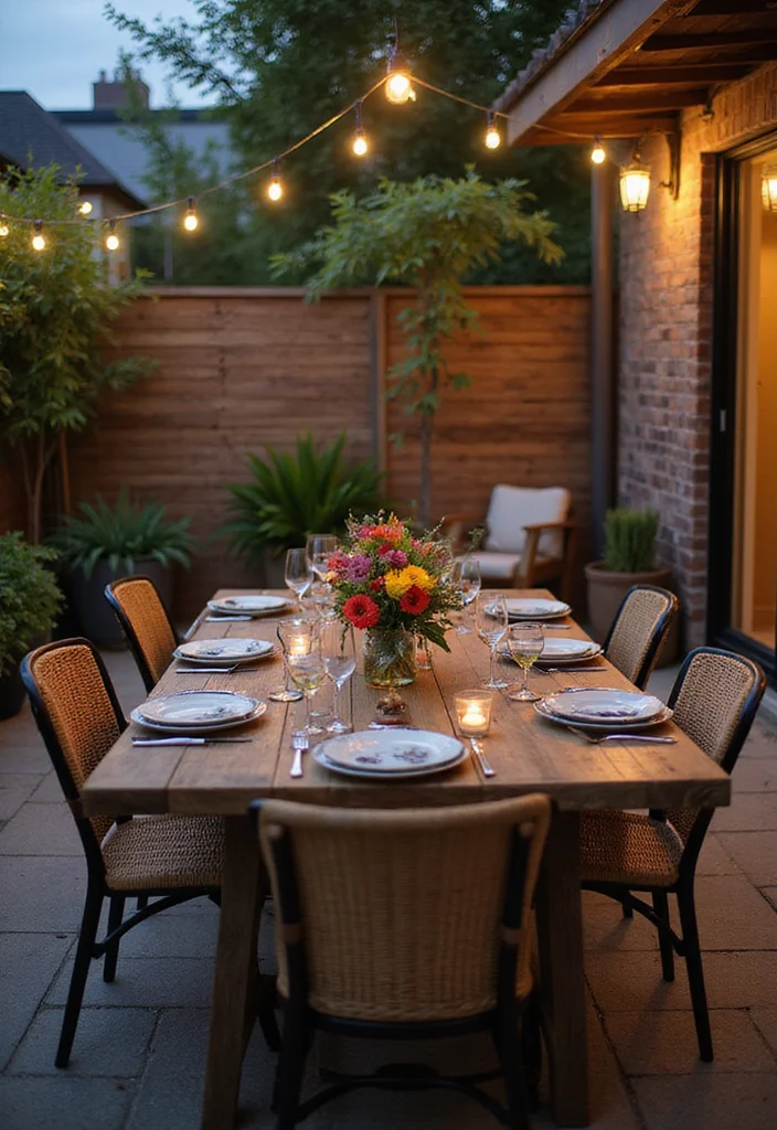 12 Stunning Apartment Patio Decorating Ideas You'll Want to Steal for Your Own Space! - 8. Inviting Outdoor Dining Area 1