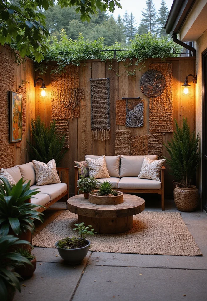 12 Stunning Apartment Patio Decorating Ideas You'll Want to Steal for Your Own Space! - 9. Artistic Wall Hangings 1