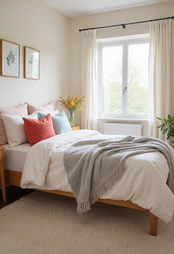 13 Bedroom Ideas for Small Rooms That Maximize Space and Style - 3. Choose a Light Color Palette 1