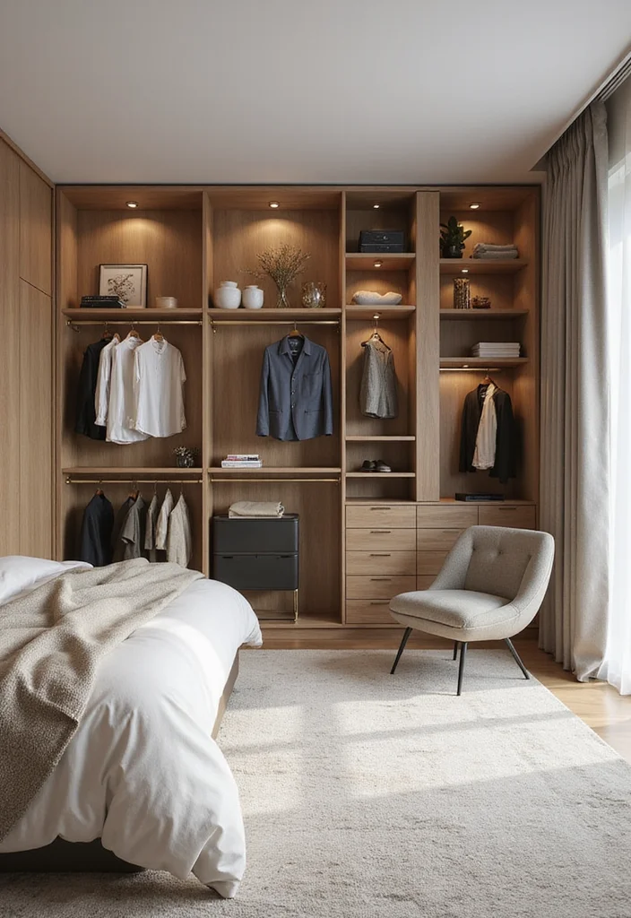 13 Bedroom Ideas for Small Rooms That Maximize Space and Style - 7. Maximize Closet Space 1