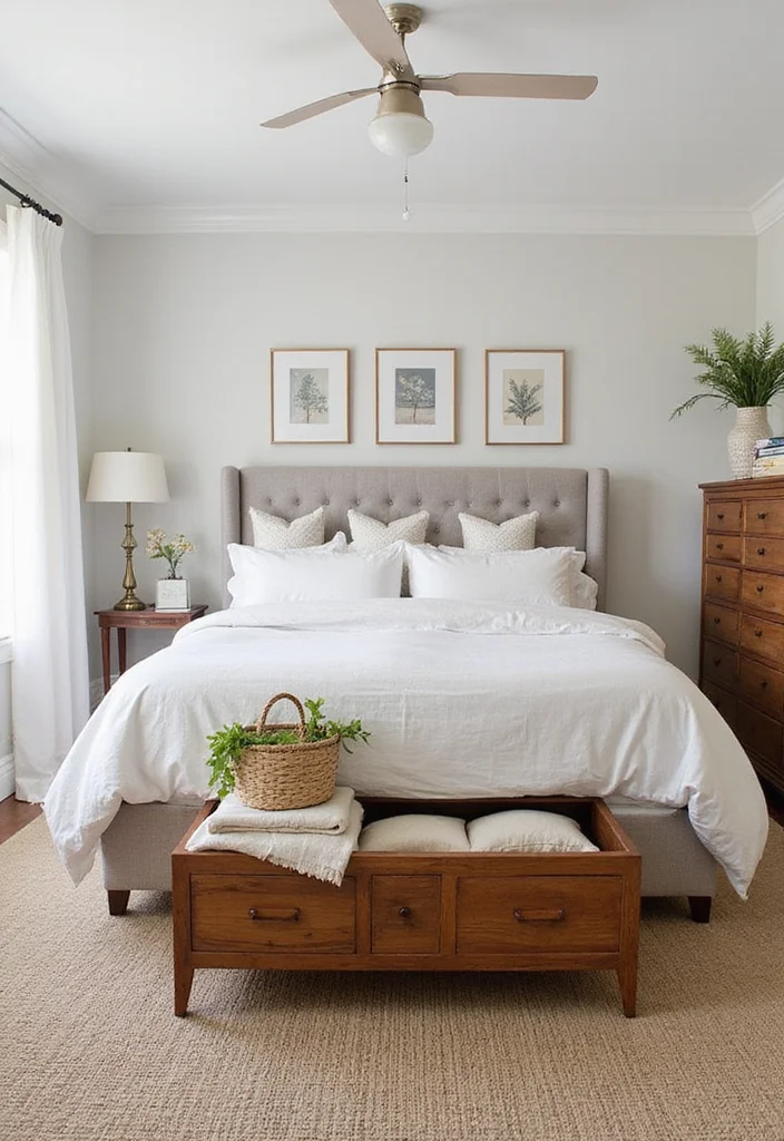 14 Guest Bedroom Ideas That Make Visitors Feel at Home - 9. Creative Storage Solutions 1