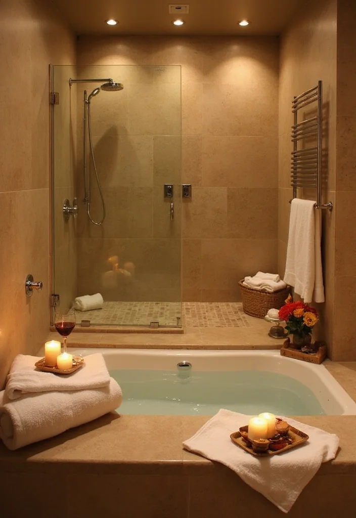 18 Bathroom Ideas for Couples That Balance Style and Shared Space - 12. Spa-Like Features 1