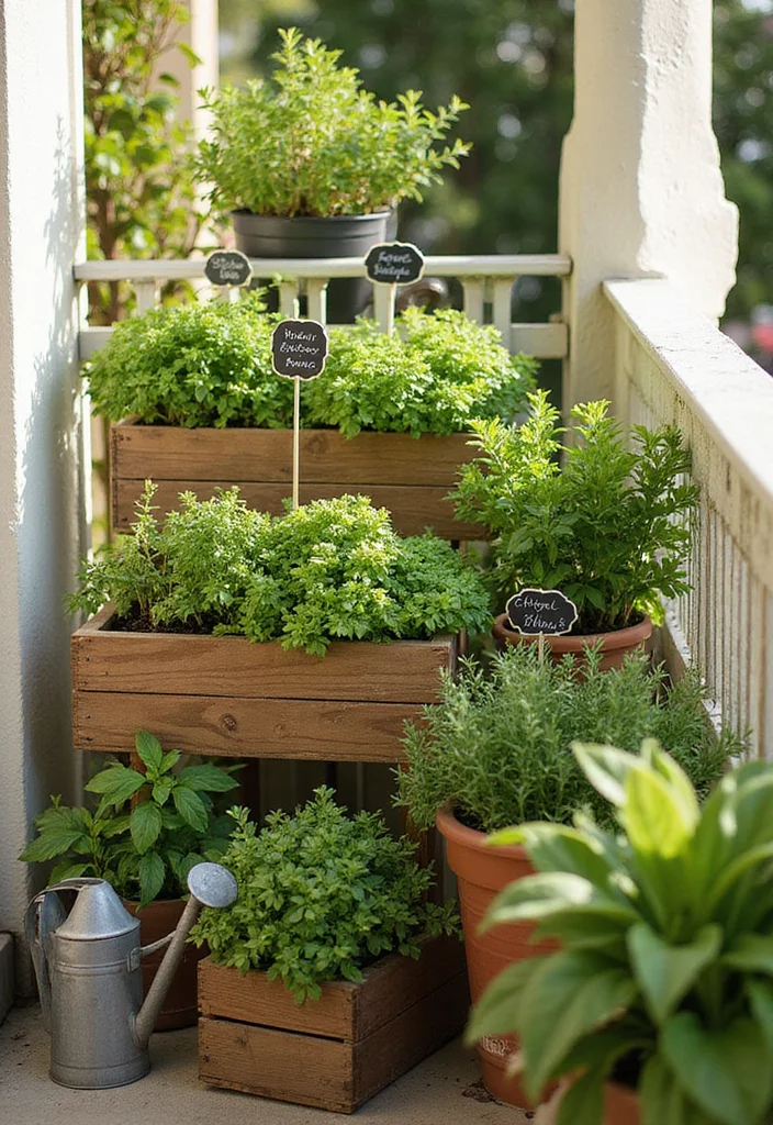 8 Stunning Balcony Garden Ideas to Transform Your Outdoor Space (You Won't Believe #9!) - 3. Herb Garden Paradise 1