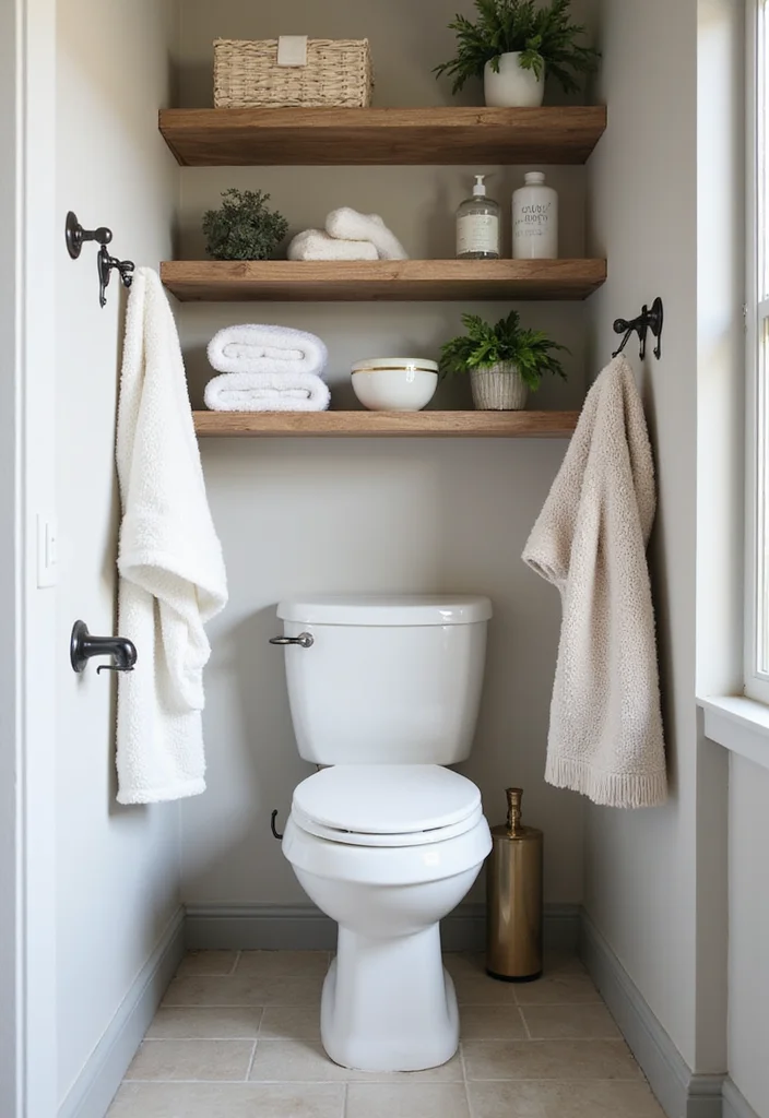 How to Decorate a Bathroom: 18 Simple Styling Tricks Designers Use! - 10. Maximize Vertical Space 1
