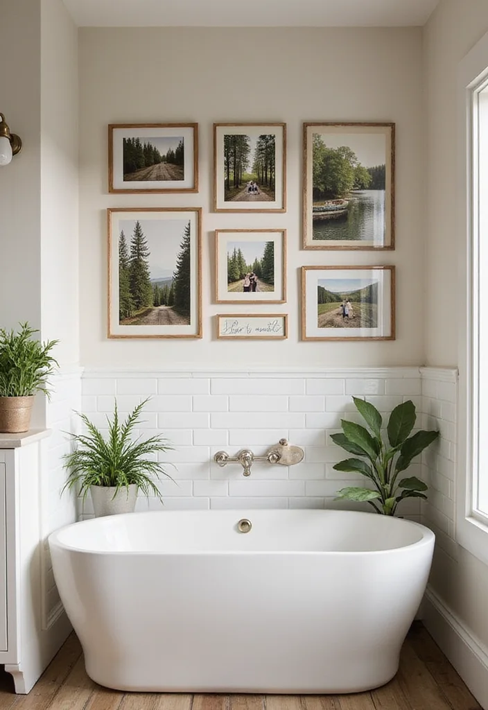 How to Decorate a Bathroom: 18 Simple Styling Tricks Designers Use! - 11. Personalize with Photos 1