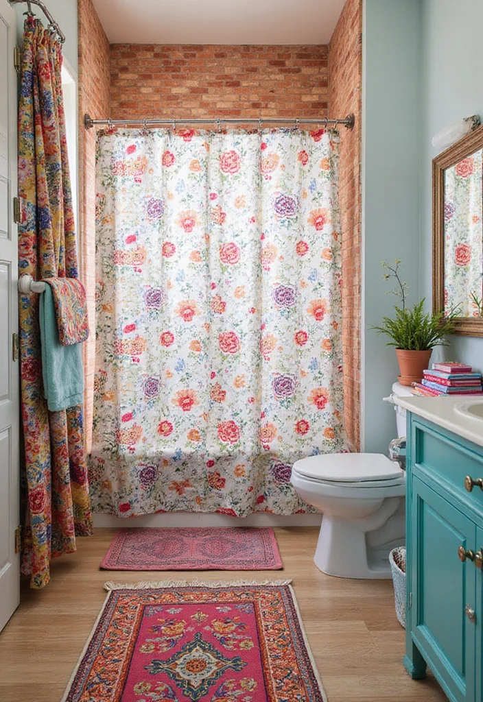 How to Decorate a Bathroom: 18 Simple Styling Tricks Designers Use! - 12. Play with Patterns 1