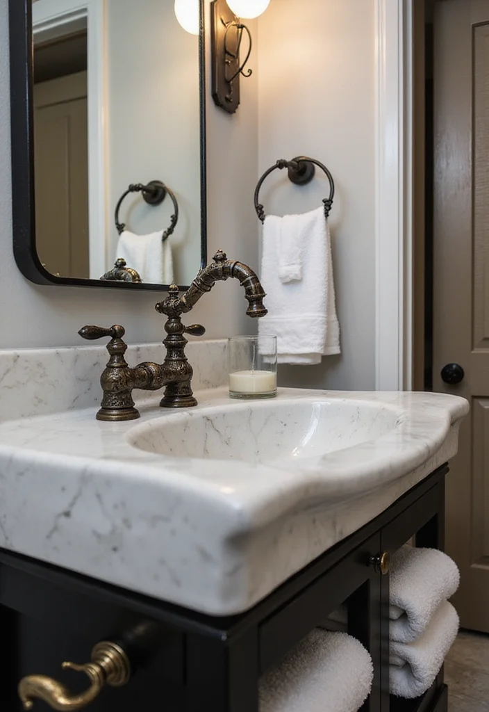 How to Decorate a Bathroom: 18 Simple Styling Tricks Designers Use! - 13. Select Unique Fixtures 1