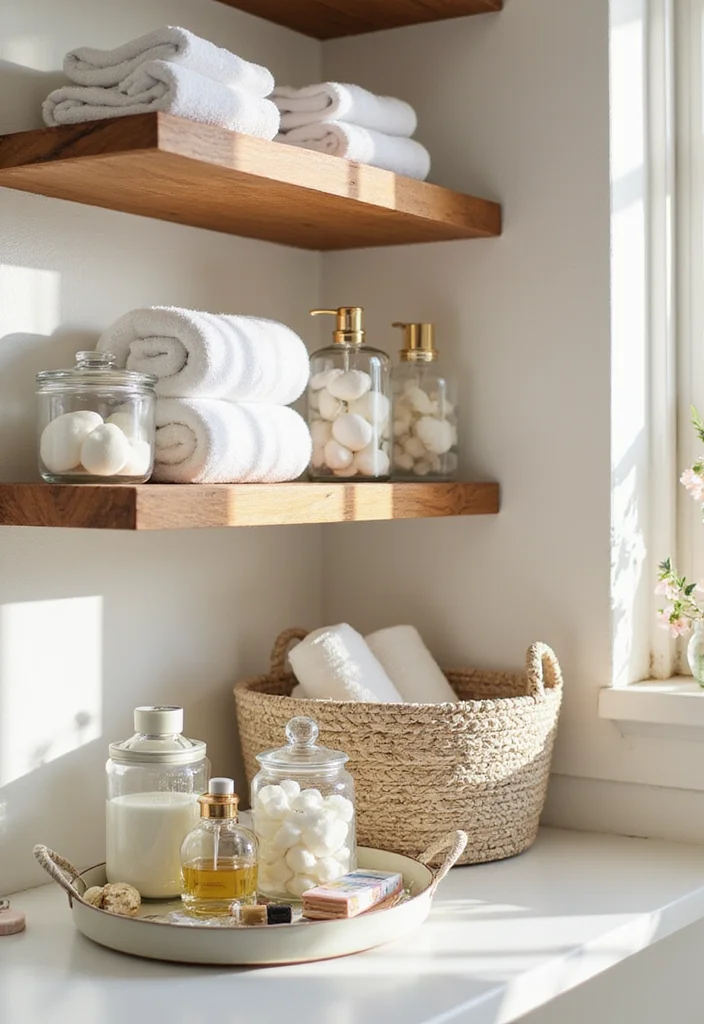 How to Decorate a Bathroom: 18 Simple Styling Tricks Designers Use! - 3. Opt for Stylish Storage Solutions 1