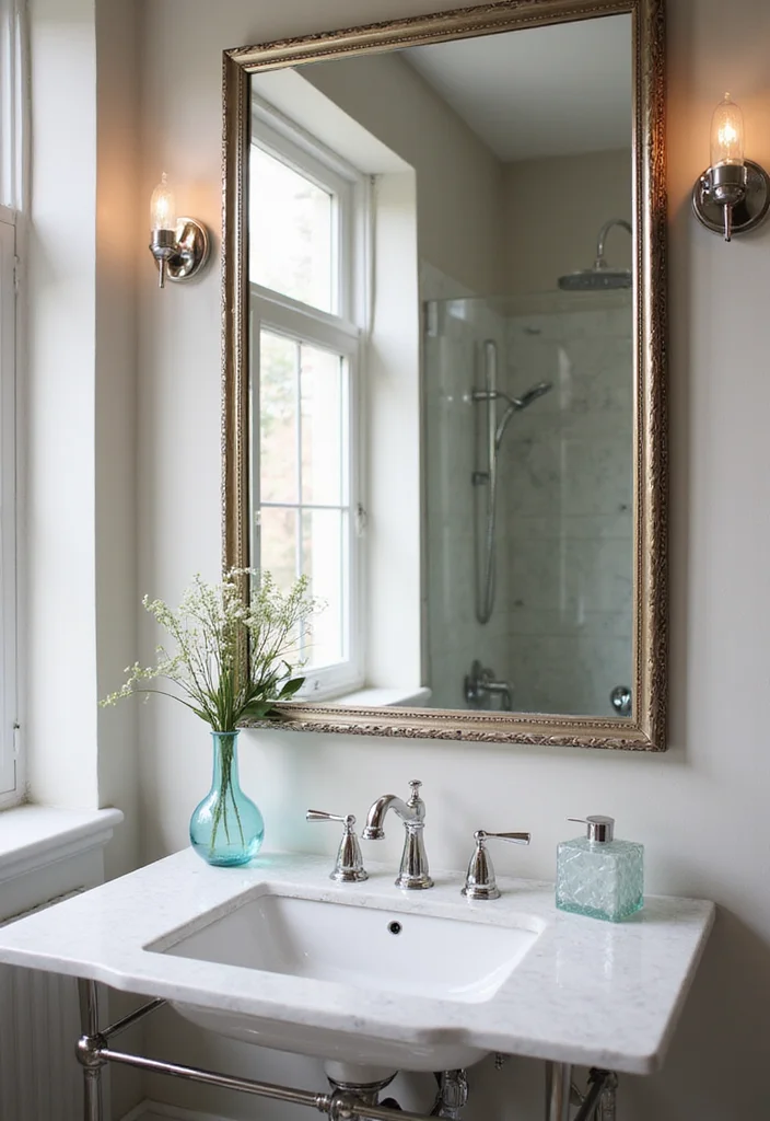 How to Decorate a Bathroom: 18 Simple Styling Tricks Designers Use! - 4. Add Reflective Surfaces 1