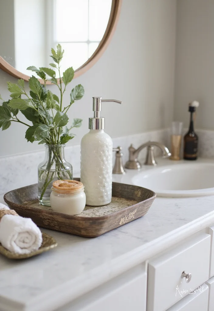 How to Decorate a Bathroom: 18 Simple Styling Tricks Designers Use! - 7. Curate Beautiful Accessories 1